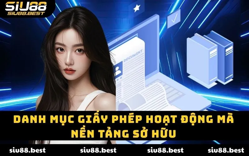 Danh mục giấy phép hoạt động mà nền tảng sở hữu